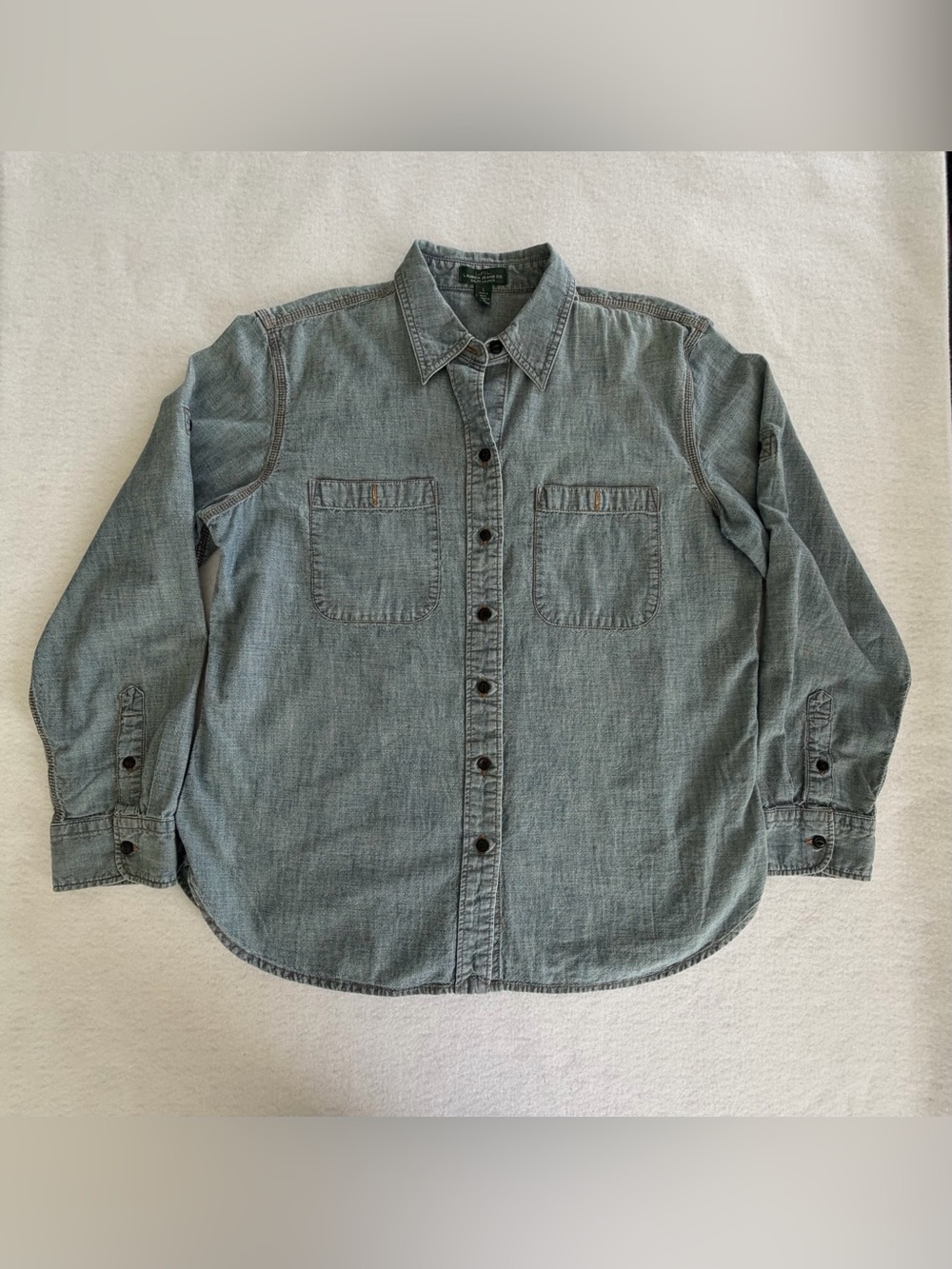 Ralph Lauren faded denim button-down shirt - blue